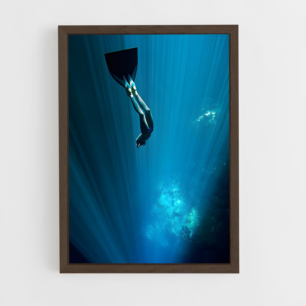 Poster Lumière des Profondeurs – affiche Plongée en apnée (vue 5)